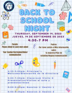 Back to school night 